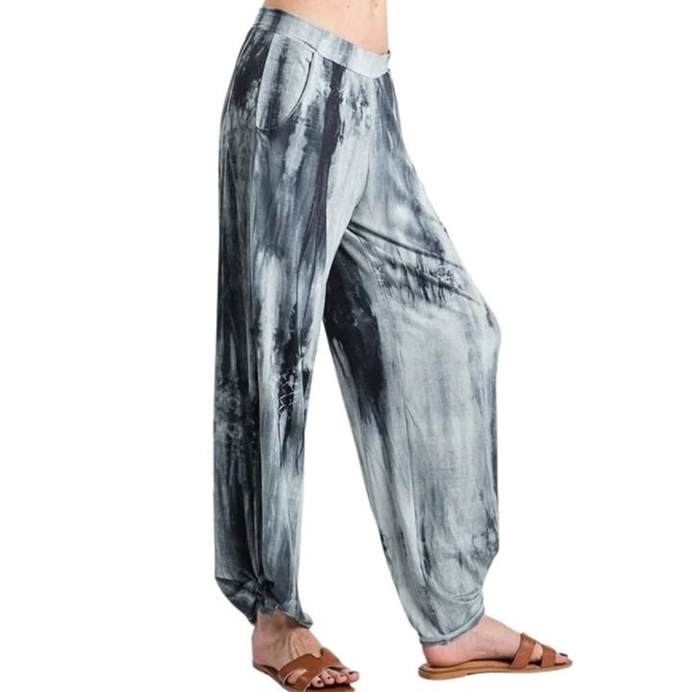 MEDIUM TIE DYE SIDE SPLIT PANTS-NWT